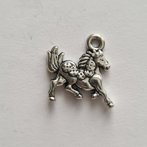 Přívěsek - koník Ferda 13x15 mm, 5 ks