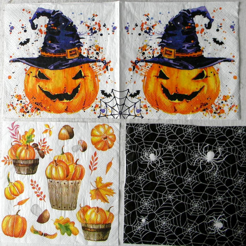 HALLOWEEN-sada ubrousků - 1/4 x 4ks - 002