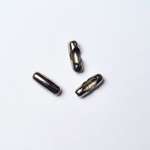 Zapínání na kuličkový řetízek, gunmetal, 20 ks