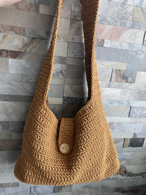 Crossbody taška skořicová — foto 1