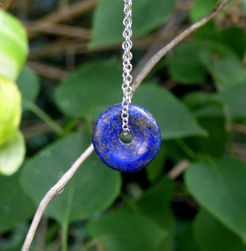 LAPIS LAZULI DONUT*náhrdelník s minerálem