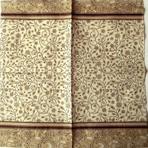 Hnědé květiny a ornamenty — foto 1