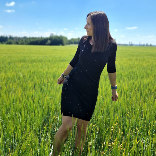 Černé šaty s puntíkem...XL — foto 1