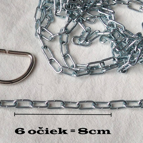 Řetěz s prodlouženým okem - 1,6cm x 0,8cm