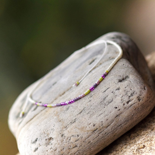 LAVENDER - minimalistický Miyuki náramek No.1