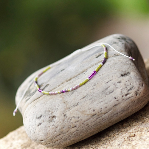 LAVENDER - minimalistický Miyuki náramek No.2