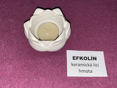 Keramický odlitek - svícen lotus