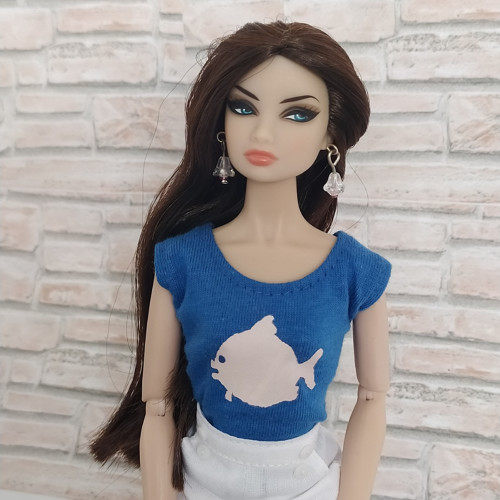 Náušnice panenky Tonner, Barbie, IT zvoneček