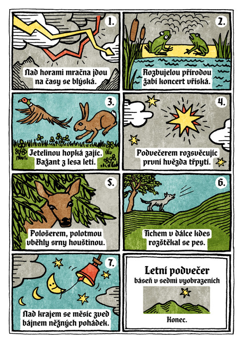 Pohlednice Letní podvečer II (Obyčejný rok)