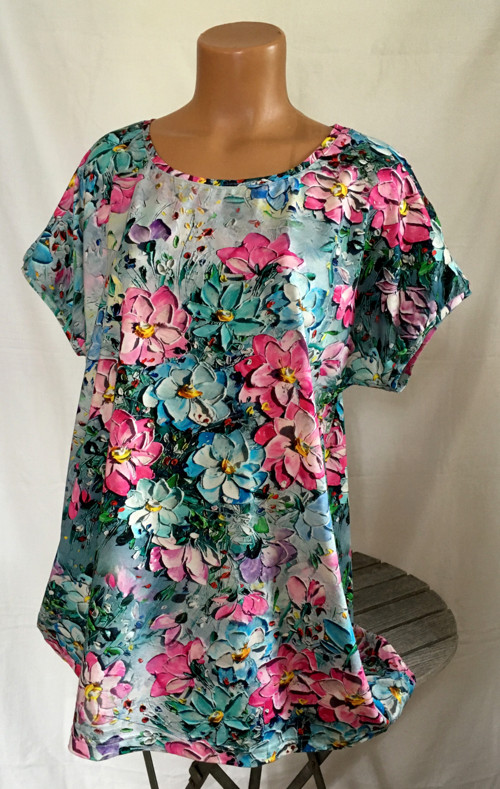 Tunika s květinami, 2XL