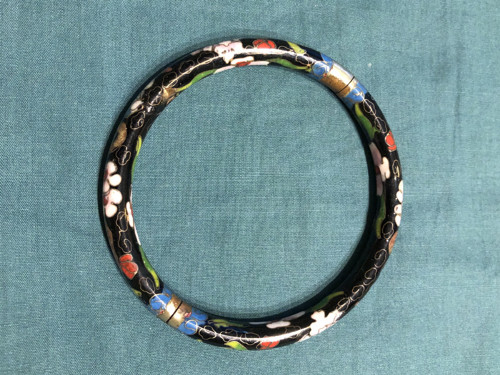 Starožitný otvírací náramek cloisonné smalty
