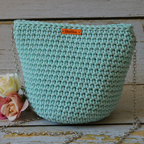SUE -háčkovaná kabelka,mag.zap