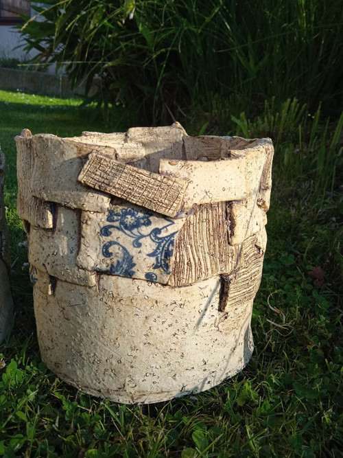Obal na květináč - patchwork II — foto 1