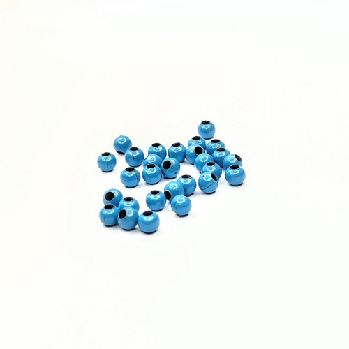 Kovový rokajl kulatý světle modrý 3 mm, 10g