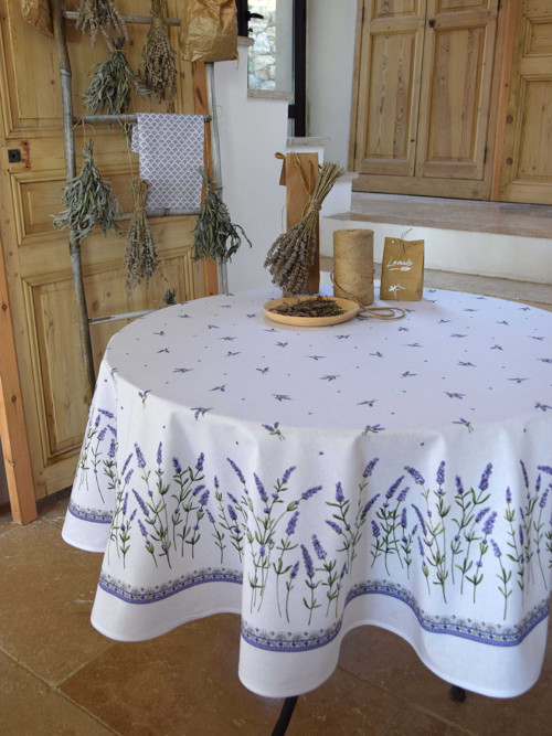 Ubrus kulatý Provence Ø 180 cm levandule