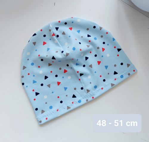 Modrá čepička 48 - 51 cm