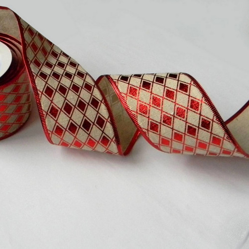 Vánoční stuha -š.6cm - 1m