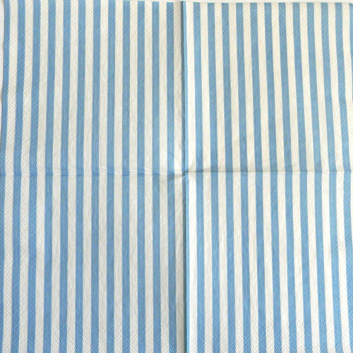 Modré pruhy-ubrousek 25 x 25cm