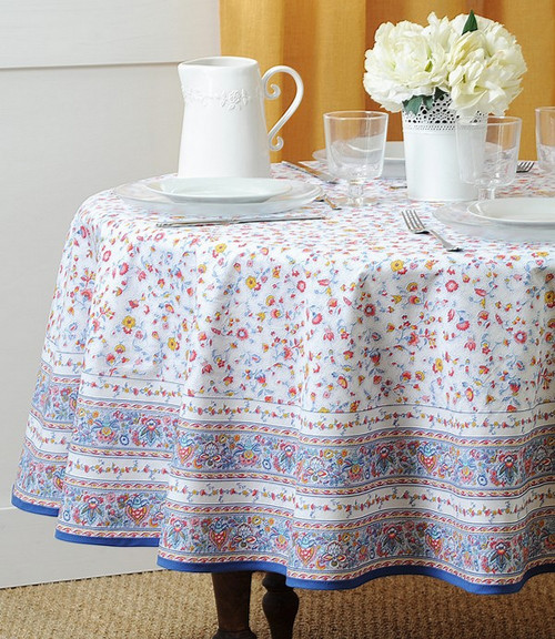 Uk-005 Kulatý Ubrus Multicolor S Bordurou Ø180 cm