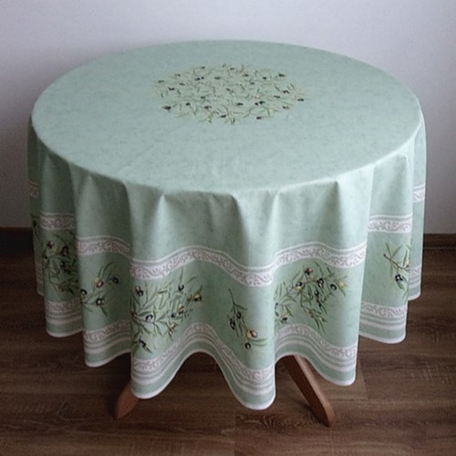 UK-0012 UBRUS KULATÝ PROVENCE Ø 180 cm OLIVY