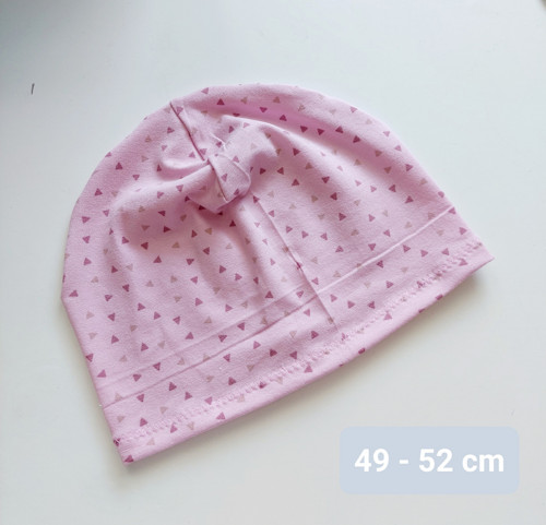 Růžová čepička 49 - 52 cm