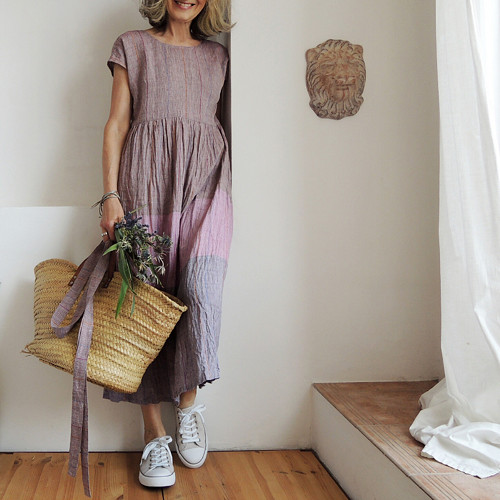 RUTH Provence - Růže a levandule - šaty len — foto 1
