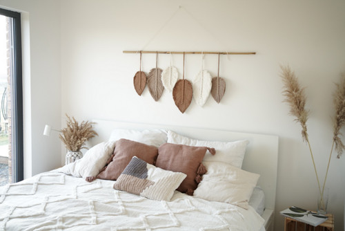 Pirkovy set Macrame karamel s bambusem