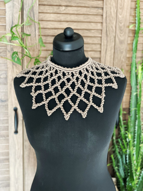 Macramé náhrdelník — foto 1