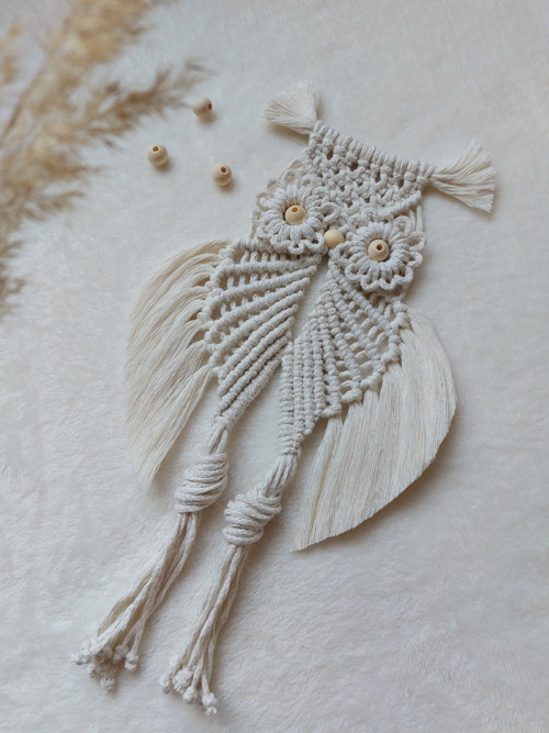 Sova, amulet - režná