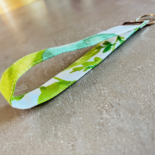 Klíčenka white - green