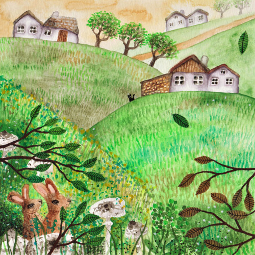 Na lukách (40 x 40)