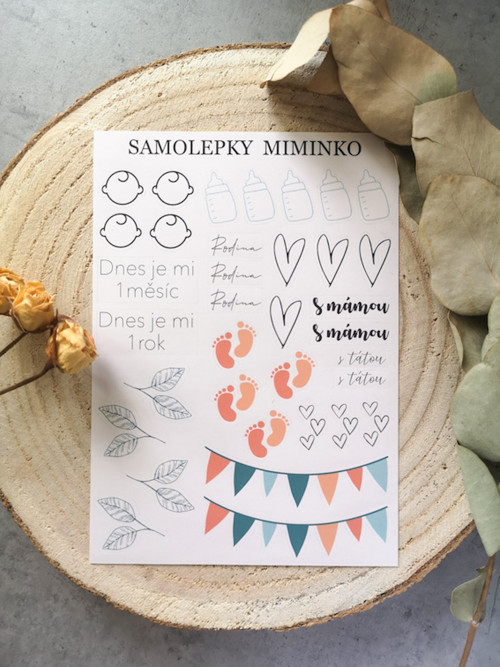 Samolepky miminko A6