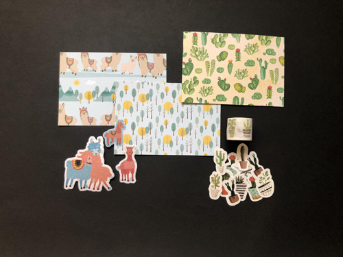 Sada na scrapbooking - KAKTUSY A LAMY