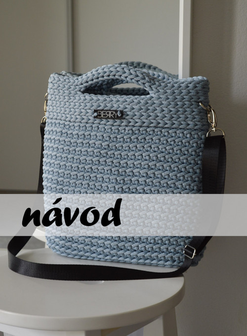NÁVOD - háčkovaná kabelka WAVE