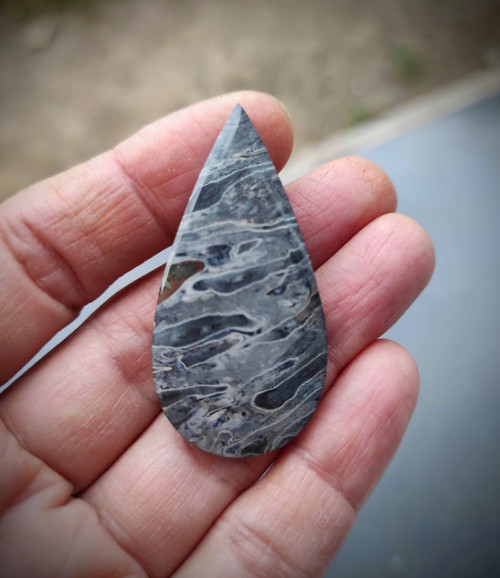 Palmový Achát, ID 3010, 47x23 mm