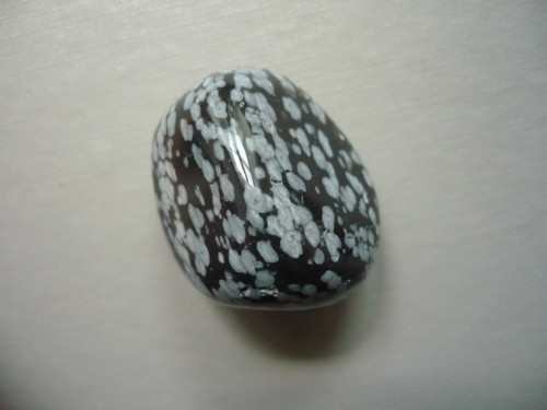 Troml. kámen - obsidián vločkový 29 mm, č.12f