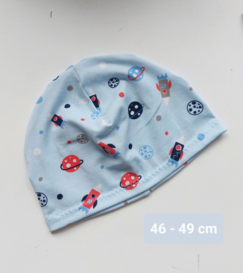 Modrá čepička 46 - 49 cm