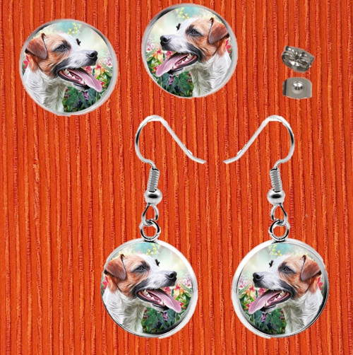 JACK RUSSELL TERIÉR NÁUŠNICE chirurgická ocel — foto 1