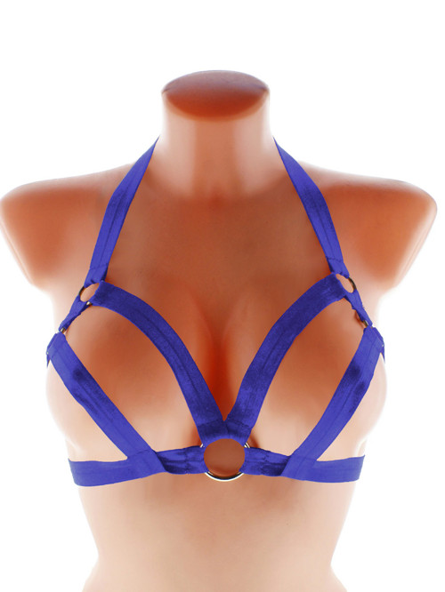 Postroj harness otevřená elastická podprsenka
