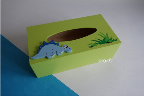 Krabička na kapesníky - s dinosaurem