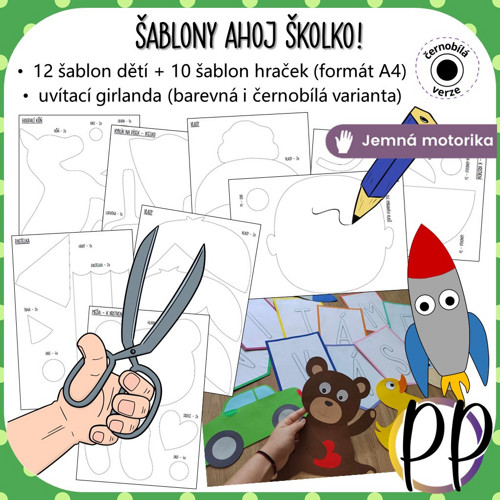 Šablony Ahoj školko! - výzdoba (PDF)