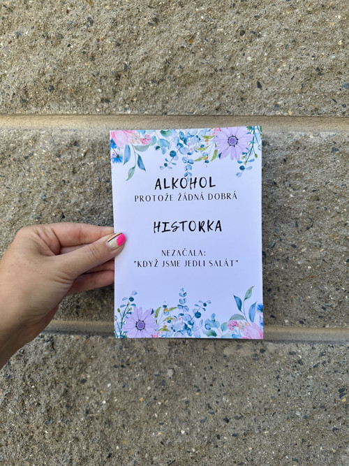 Cedulka - Alkohol !