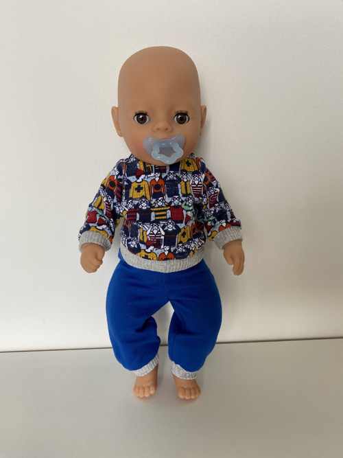 Teplákovka pro Baby Born Little + Školka