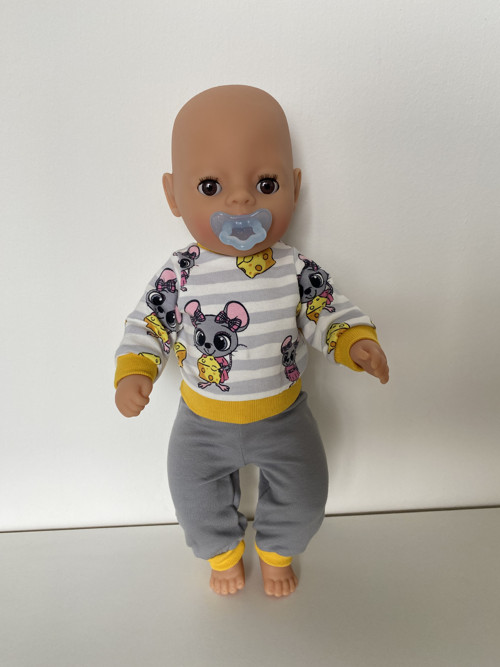Teplákovka pro Baby Born Little + Školka
