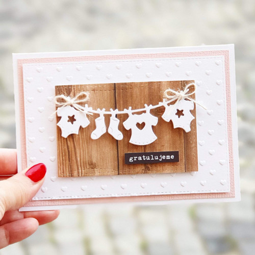 Přání k narození miminka - originální a handmade