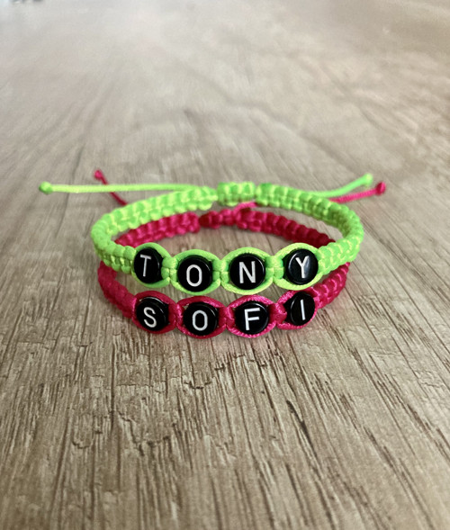 Náramek se jménem (na přání) - různé barvy
