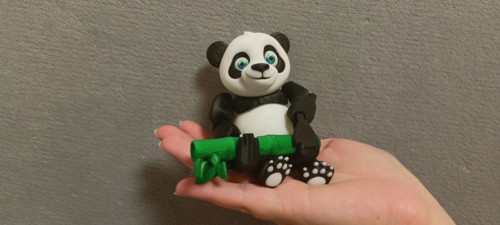 Flexi Veselá Panda - 12 cm - 3D Tisk — foto 1