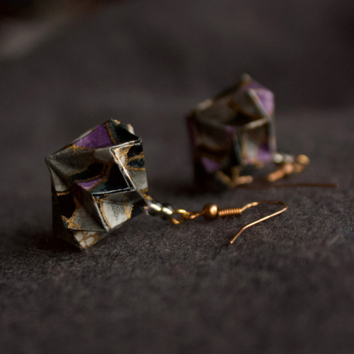 Origami náušnice "tajemné" — foto 1