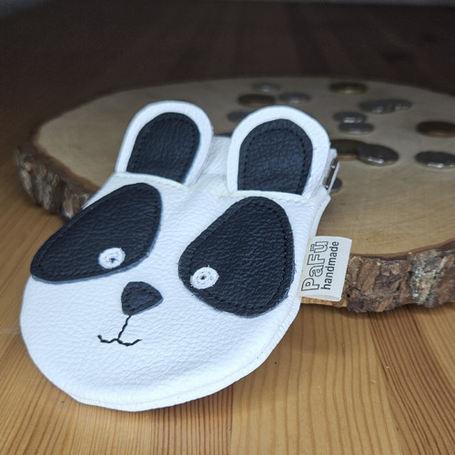 Kožená mincovka panda