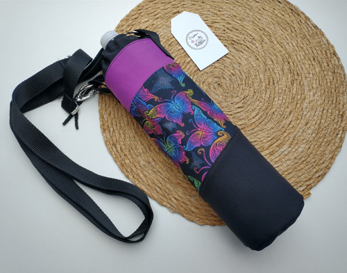 Obal na láhev soft černofialkovomotýlkový #13 — foto 1